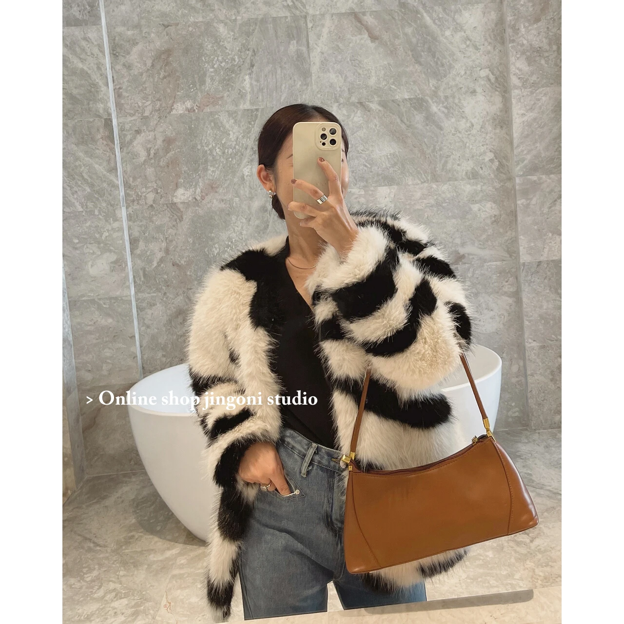 2022 Women Plaid Zebra Faux Fur Teddy Jackets Blazers Trench Coats Y2k Clothes Parkas Winter New Oem Stylish Cardigans Tops Warm