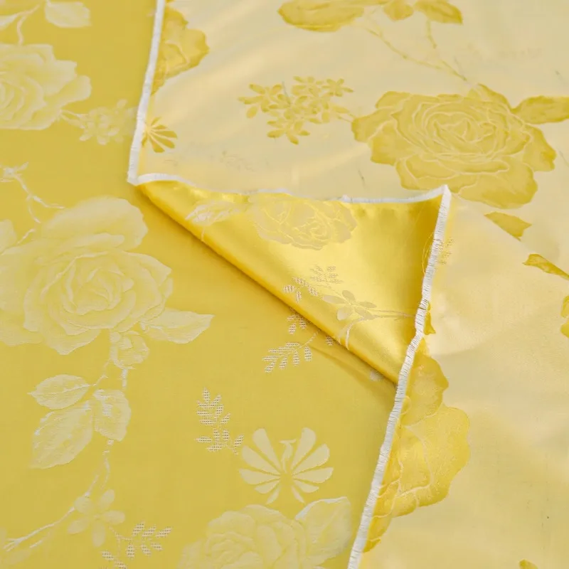

Золотая роза, всесезонный лиоцелл, китайский стиль, дизайнерская ткань премиум-класса, верхняя одежда Hanfu Qipao, швейные аксессуары, оптовая продажа
