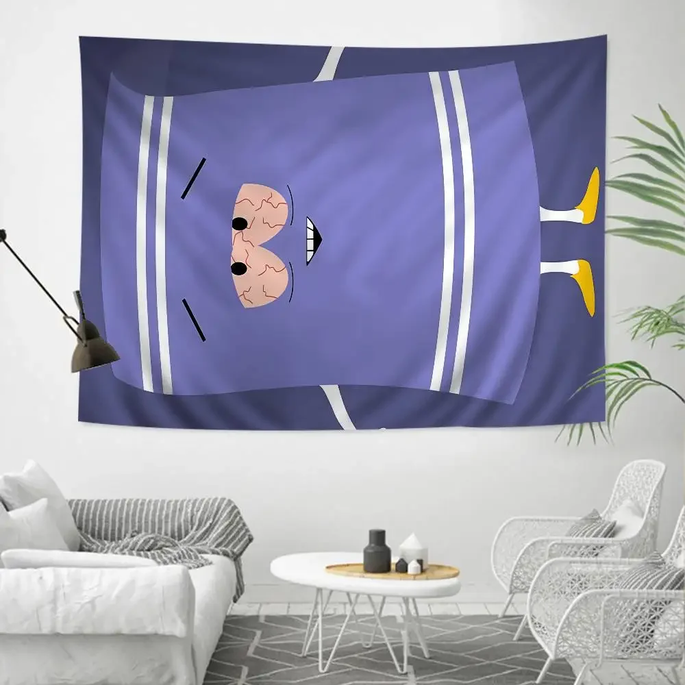 لا تجلب منشفة حمام ساوث بارك مطبوعة كبيرة قماش مزخرف جداري فني خيال علمي غرفة ديكور المنزل بطانية ديكور