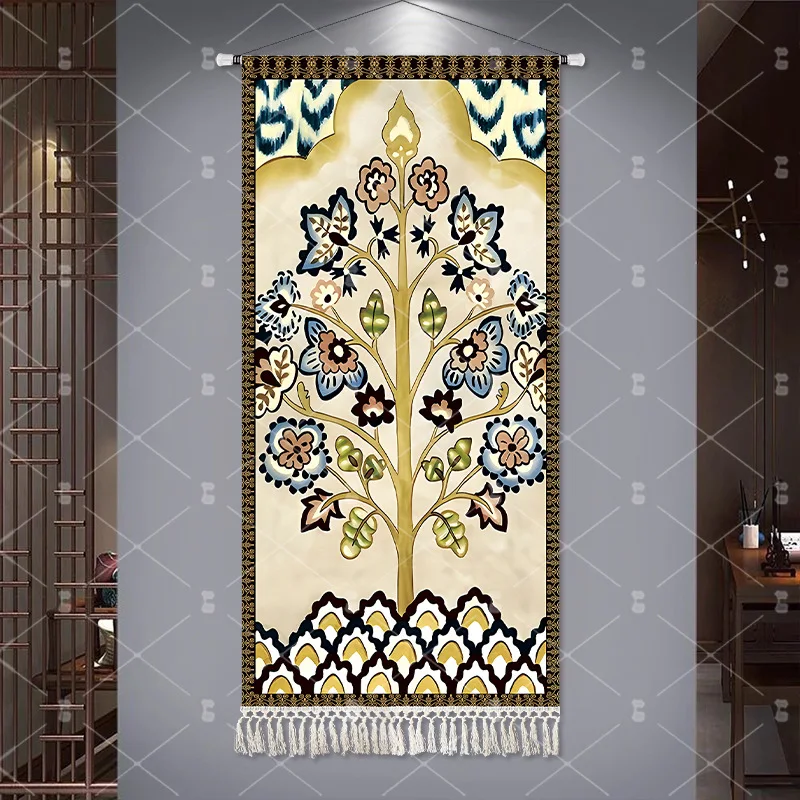 Ethnic Style Large Tapestry Bohemian Style Fabric Hanging Painting Restaurant Decorative Painting Wall Decoration Wallpaper