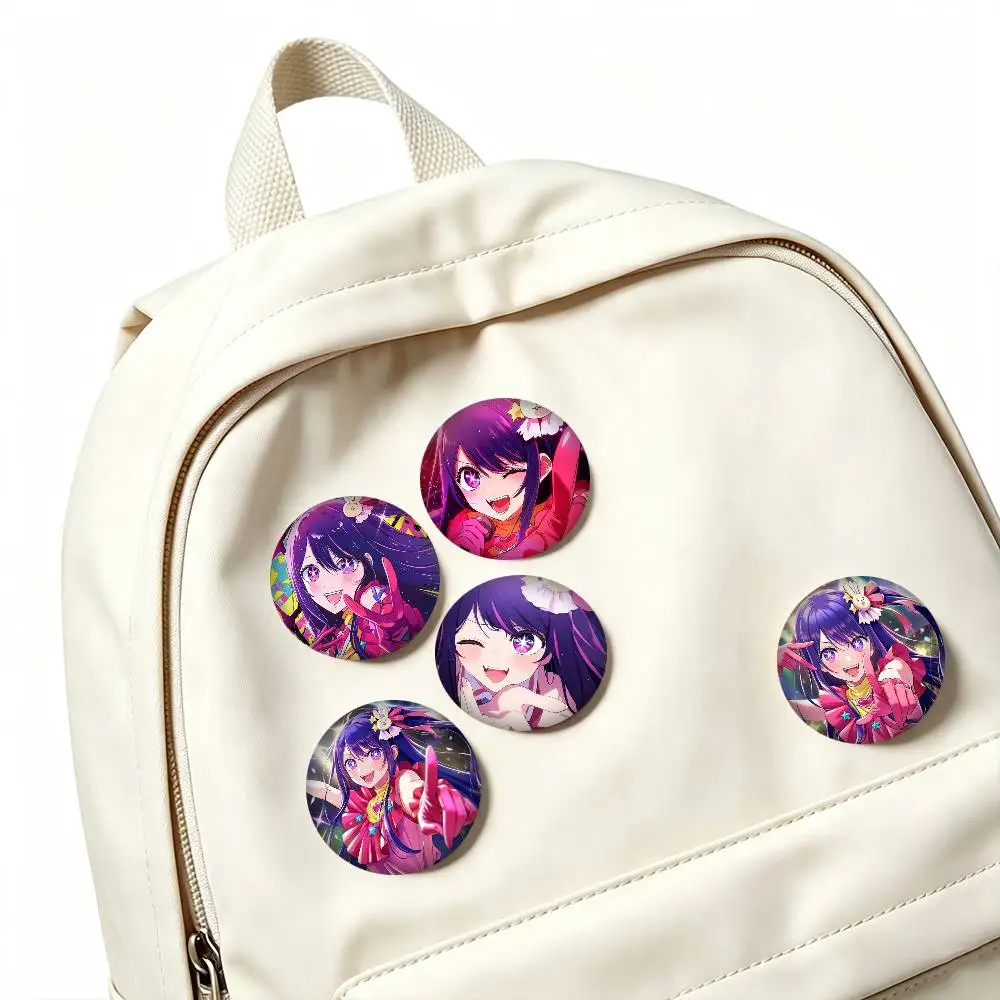 O-Oshi no Ko Ai Hoshino  25mm 32mm 44mm 58mm 75mm Brooches Badges Pins for Accessories Gift