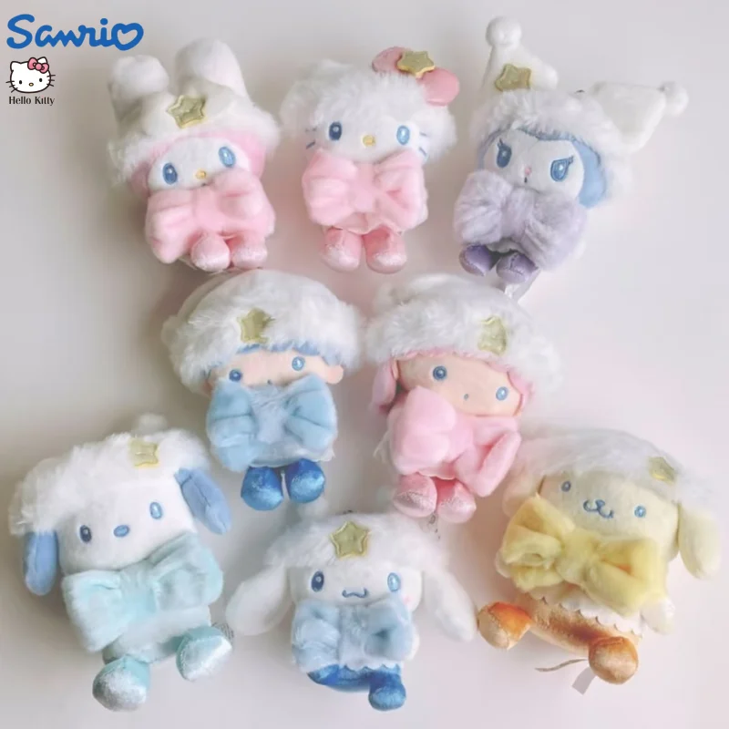 

Sanrio Starry Dreams In Winter Series Hello Kitty Cinnamoroll Kuromi My Melody плюшевая кукла кулон Kawaii рюкзак кулон подарок