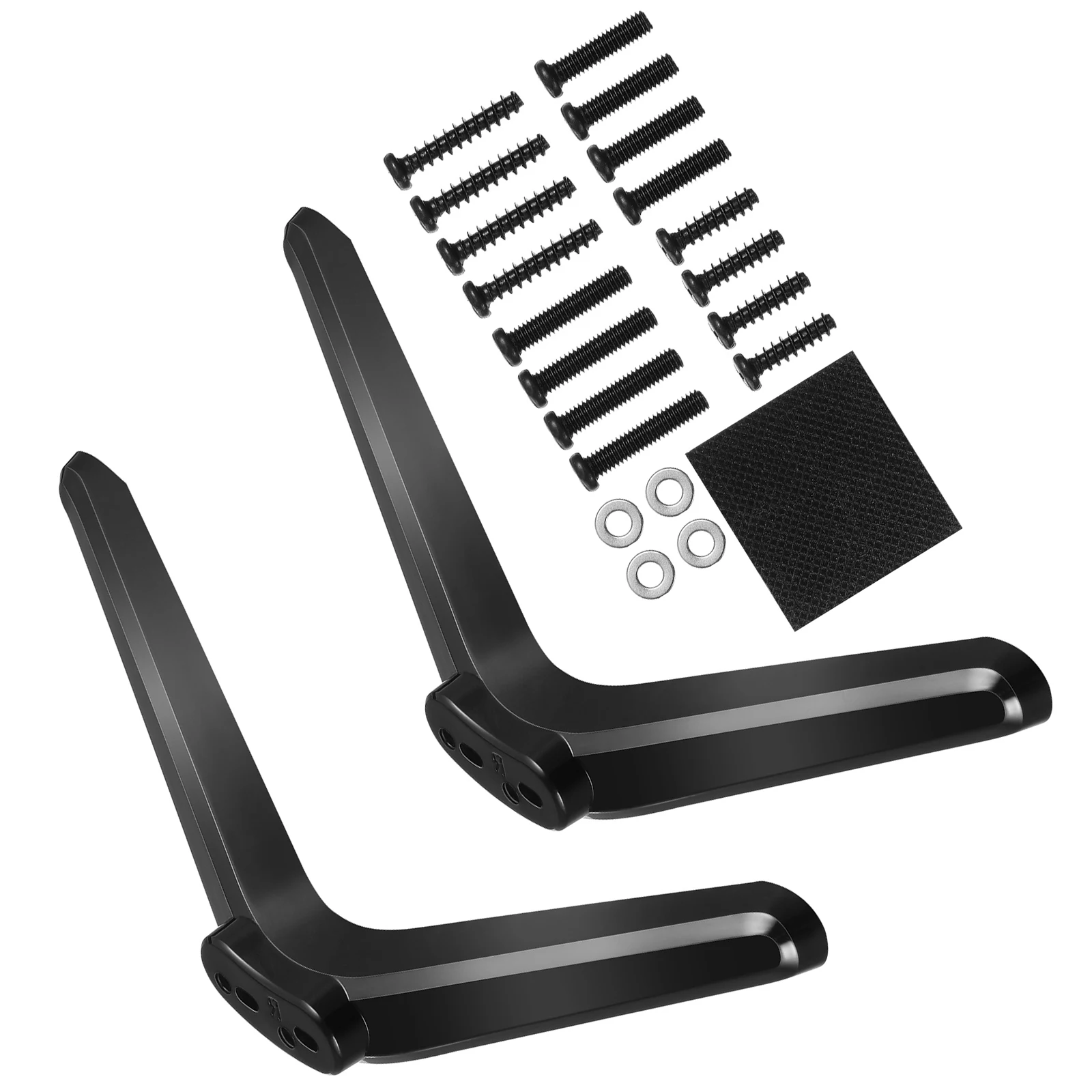 

2Pcs Stand with Mounts 32-55 Inch Tvs Stable Support Easy Installation Plastic Non Slip Base Pad Television Holder