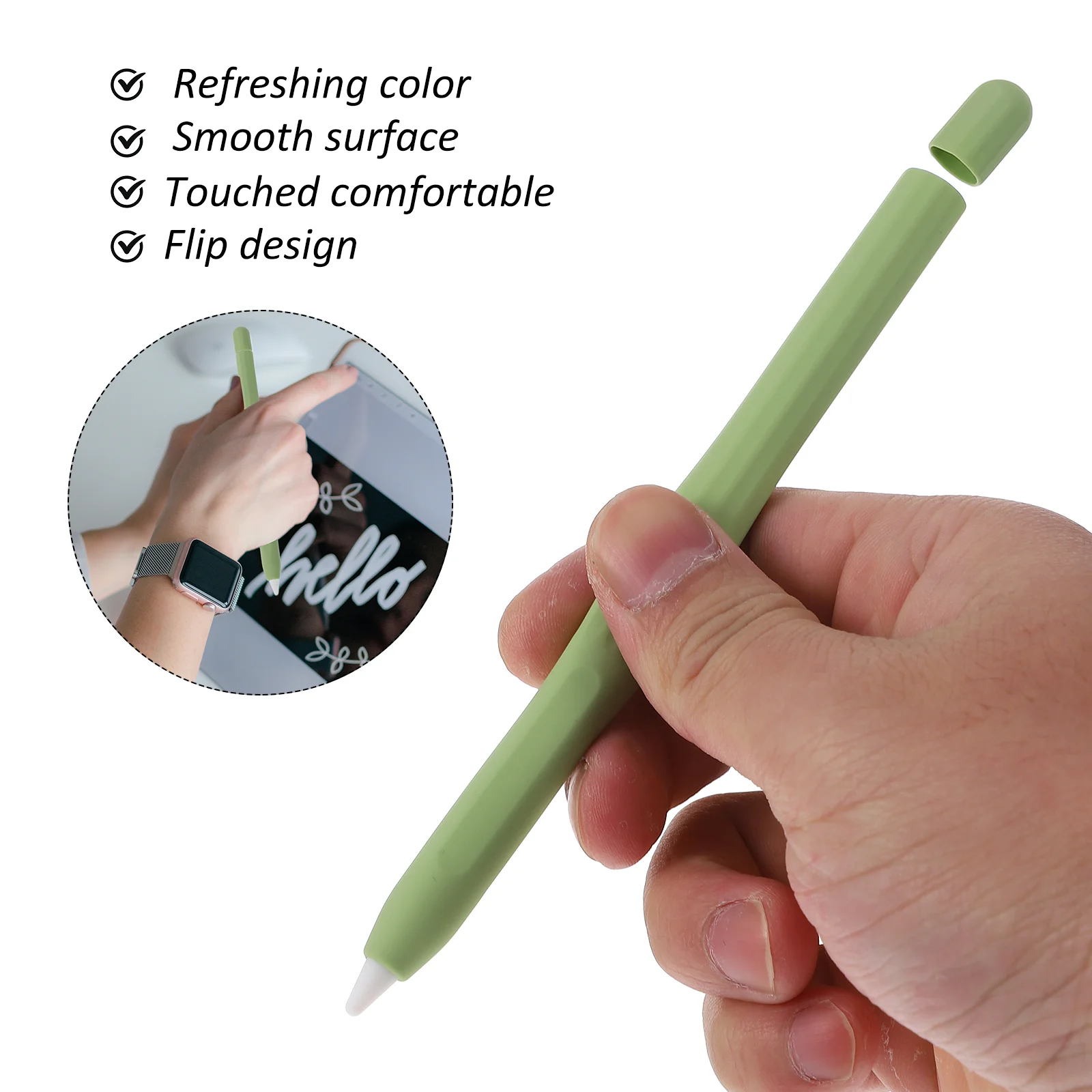 Stylus Case Ipencil Sleeve Schutzhülle Zubehör Bleistifte Silikon Farbkontrast