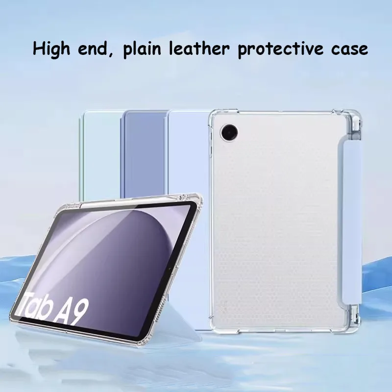 

Мягкий чехол из ТПУ для Samsung Galaxy Tab A9 8,7 дюйма SM-X110 SM-X115 S10 FE S10 S9 FE S7 S8 A9 Plus S6 Lite, кожаный защитный чехол