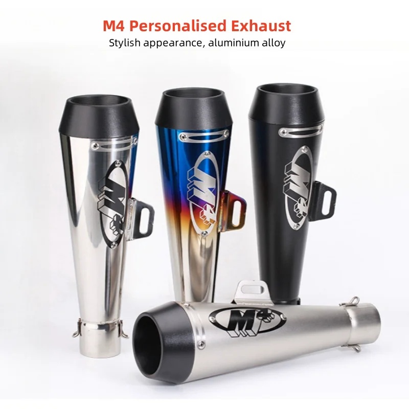 

for Motorcycle Tuning Yamaha TMAX500 Kawasaki Yellow Dragon 600 Tuning Accessories Large Displacement M4 Exhaust Universal