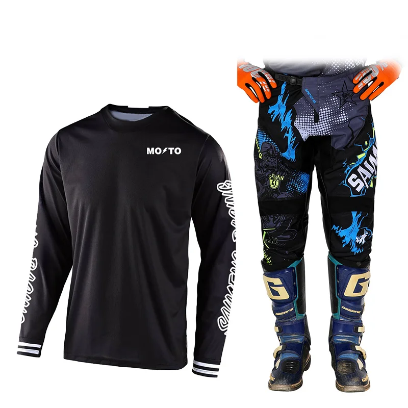 

Off road motorcycle set Men and women's motochross jerseys and pants MX Enduro racing suit DH ATV BMX customized Combo