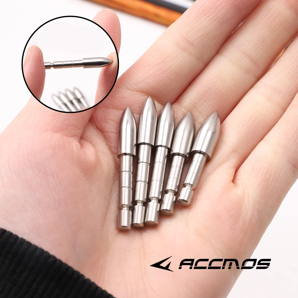 12 قطعة الفولاذ المقاوم للصدأ السهم نقطة السهم تلميح ل ID4.2mm السهم رمح DIY بها بنفسك 70 80 90 100 110 120 الحبوب السهم رئيس الرماية ملحق