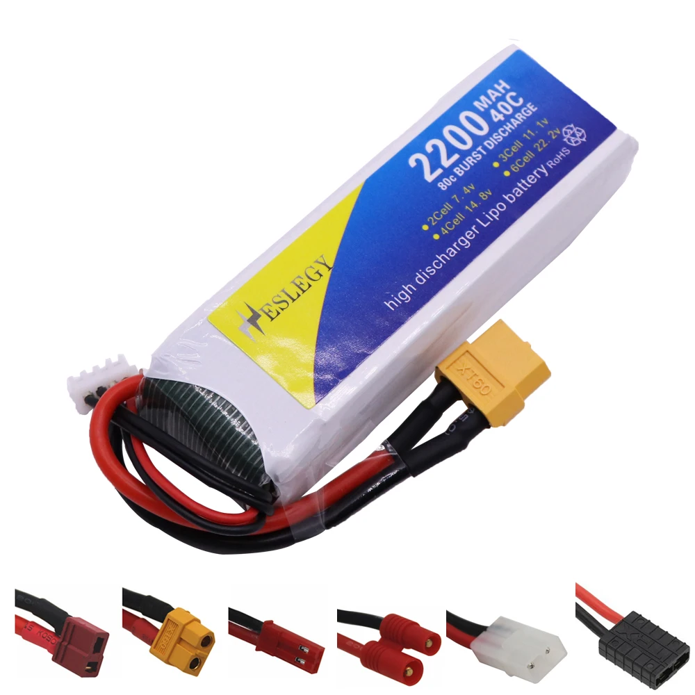 

11.1V 2200mAh 40C Rechargeable LiPo Battery 803496 XT60/T/JST Plug For RC Car Airplane Helicopter toy parts 11.1V Battery