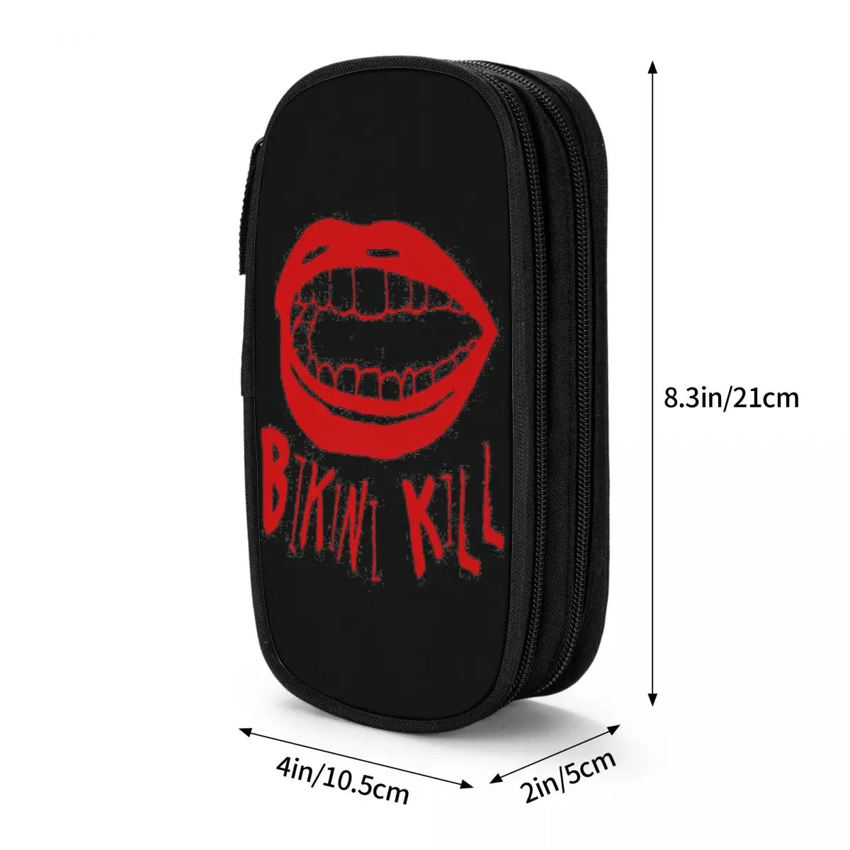 The Big Mouth - Bikini Kill Pencil Case Child Retro Pencil Bag Printed School Pencil Cases Supplies Birthday Present