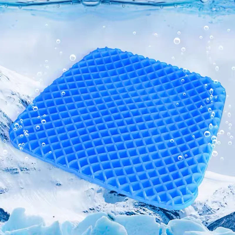 Wooeight Silicone Seat Cushion Breathable Orthopedic Chair Car Seat Cushion Cover Gel Seat Cushion Honeycomb Non-Slip For Home