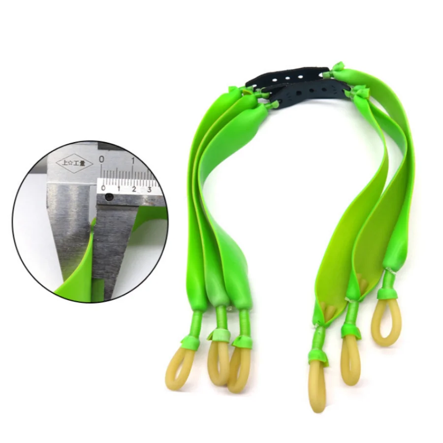 1.0mm Thickened Slingshot Flat Rubber Band Powerful Outdoor Traditional Slingshot Towing Rubber Band Slingshot Accessory