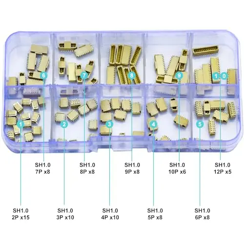 Zestaw złącze JST, nagłówek SH1.0 SMT Jst 1mm Adapter wtyczek gniazdo IC, JST-SH górny pionowy nagłówek (SH1.0-SMT-Ver)