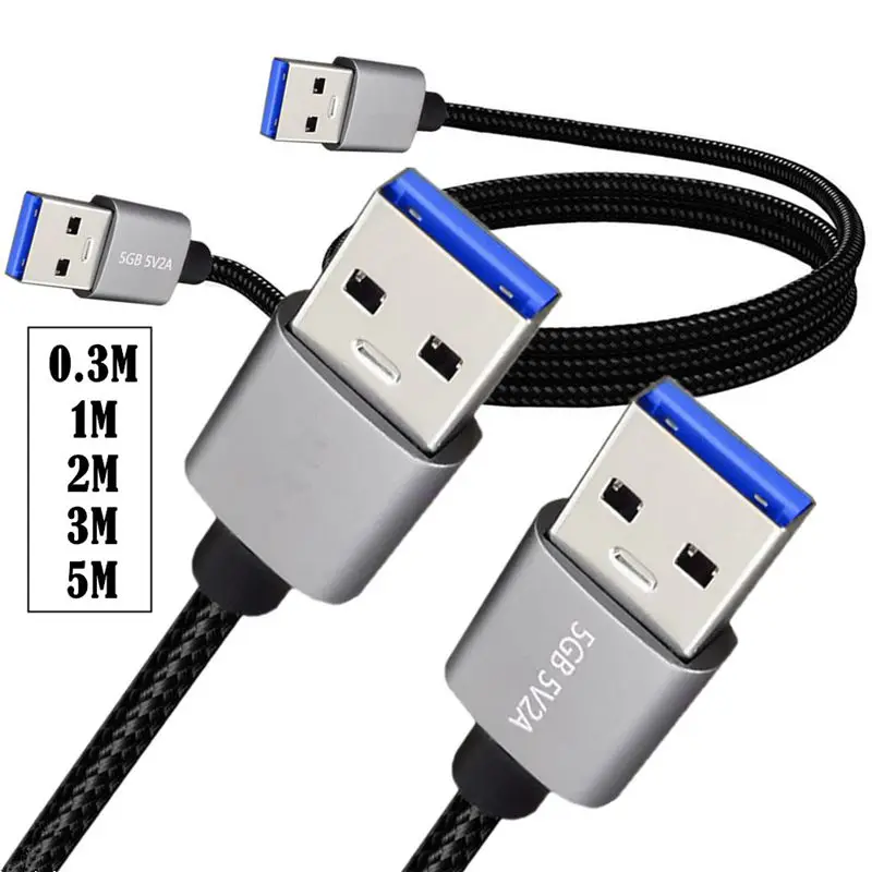 USB 3.0 Male to Male Industrial Control Touch Screen Control Programming Cable Computer Mobile Hard Disk Data Cable Camera Cable
