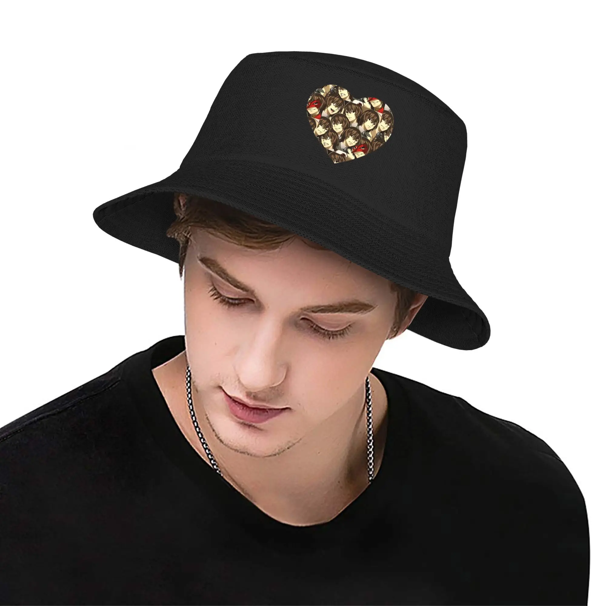 

Many Faces Of Goro Akechi Bucket Hats Panama For Kids Bob Hats Outdoor Fashion Reversible Fisherman Hat For Summer Beach Fishing