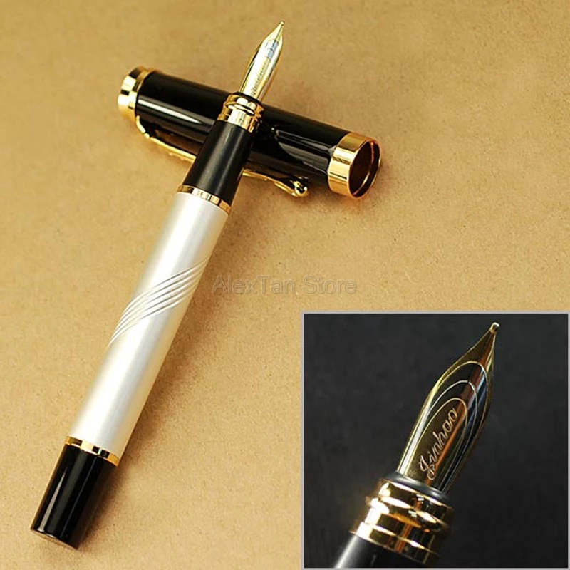 

Jinhao 500 High Grade Metal Black And Golden Medium Nib Fountain Pen