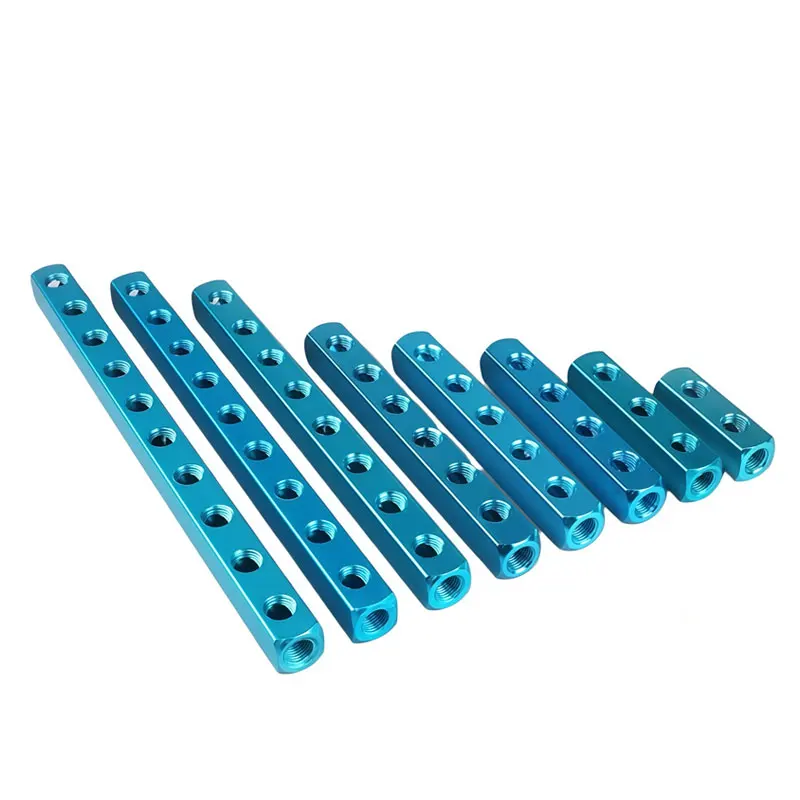 1/4 PT Thread Pneumatic Manifold Splitter with Quick Connectors Multiple Ports for Efficient Air Distribution