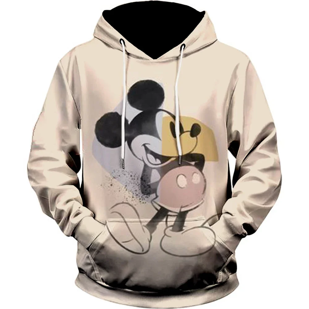 

Disney Minnie Mouse Sweatshirt Women's Spring Fashion Boy Girl Kids Anime Hoodies 3D Printed Autumn Casual Men Hoodie
