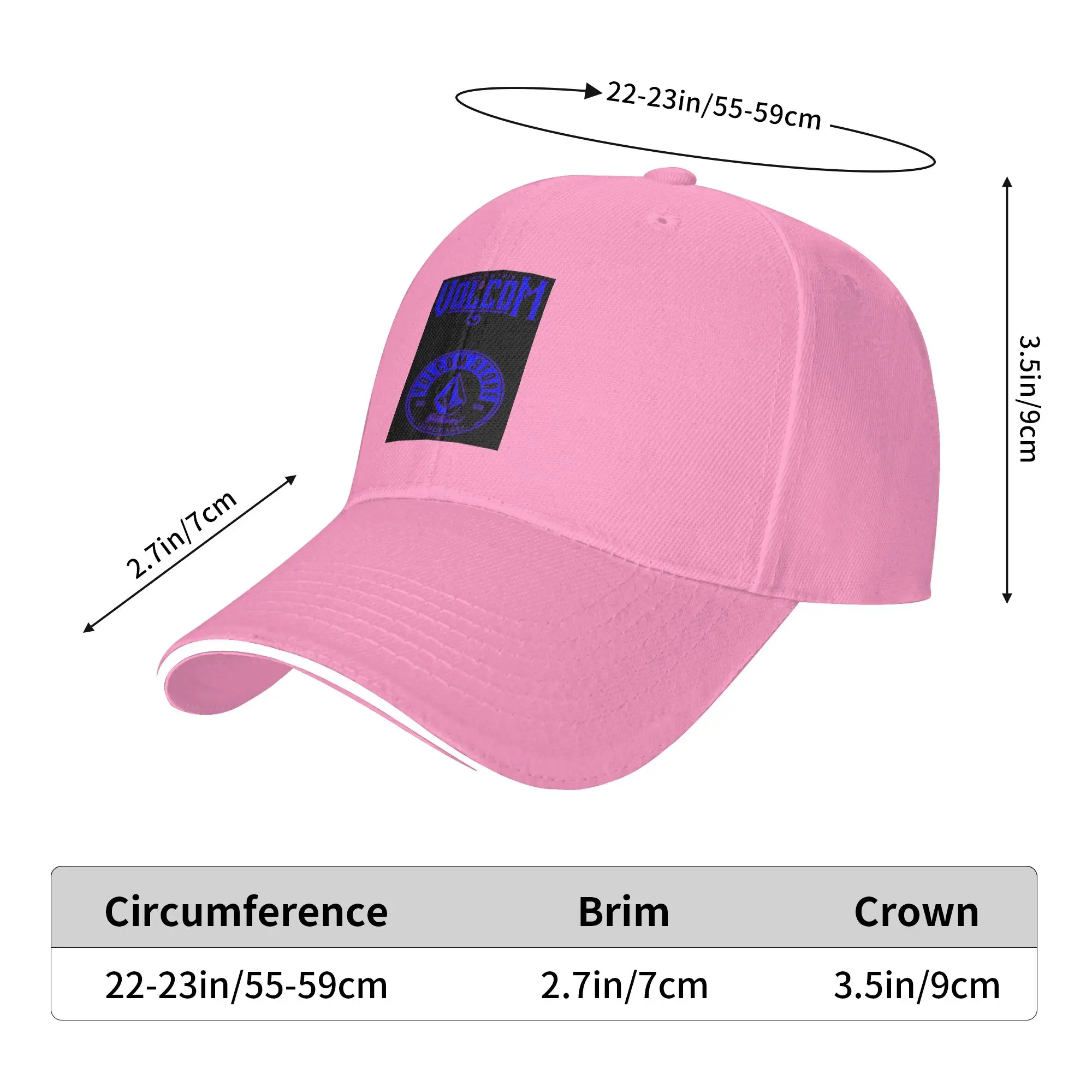 Volcoms Logo Cap Fashion Casual Baseball Caps Adjustable Hat Hip Hop Summer Unisex Baseball Hats Customizable Polychromatic