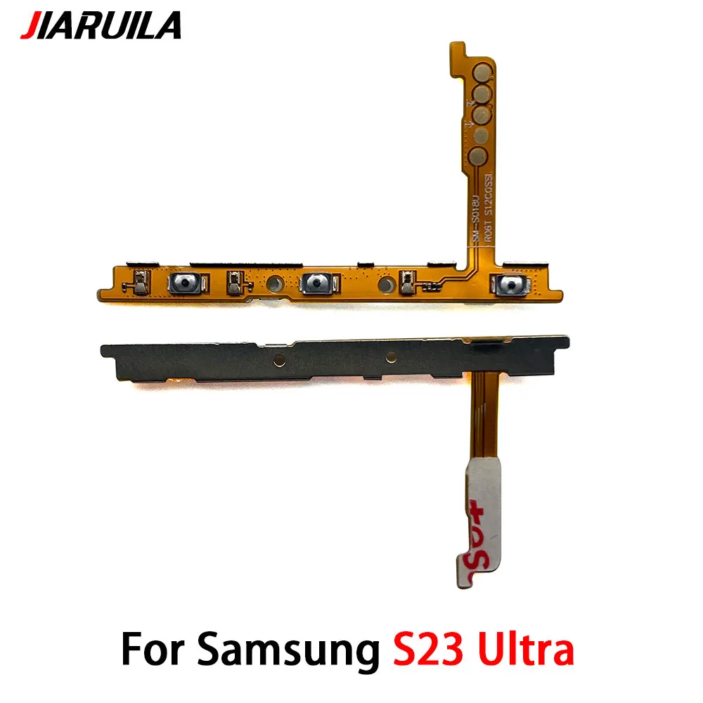 For Samsung S23 PLus S23 Ultra S23  Power On Off Volume Side Button Key Flex Cable Replacement Parts