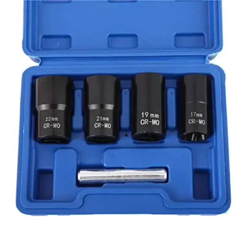 High Carbon Steel 5-piece Damaged and Rusty Nut Bolt Screw Tire Screw Remover Anti-slip Socket Tool Set Four Specifications