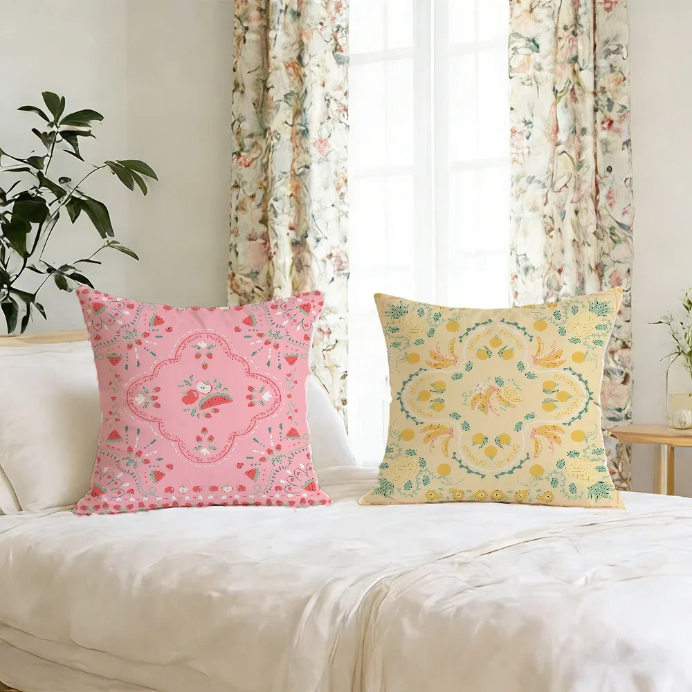 fruit pattern cushion cover For Pillow Printing Sofa Decoration Home Car Room Coffee Shop Office Nordic Simplicity