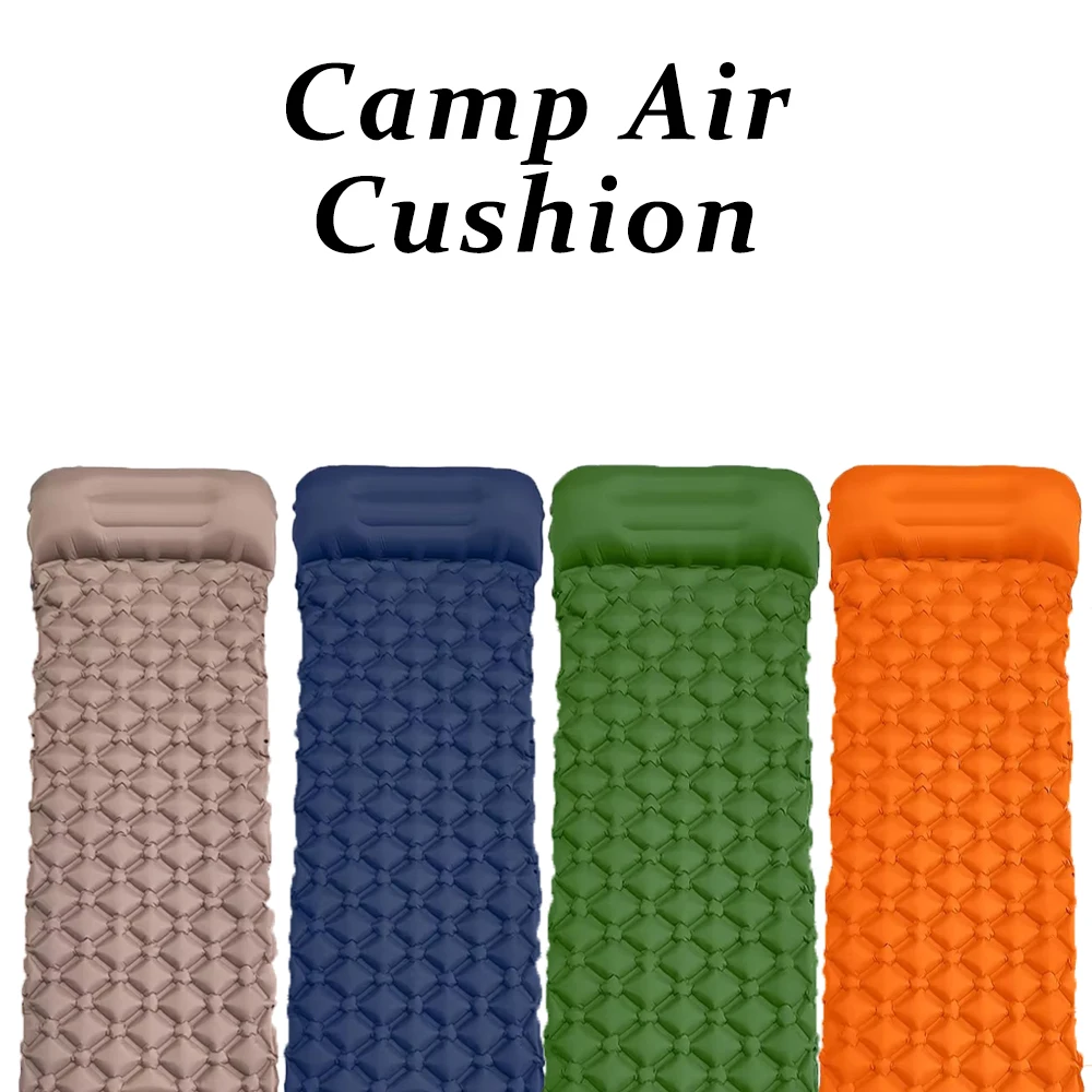 

Надувной спальный коврик с подушкой, 1 шт., ультралегкий компактный матрас со встроенным ножным насосом для кемпинга, походов, пеших прогулок и активного отдыха на природе