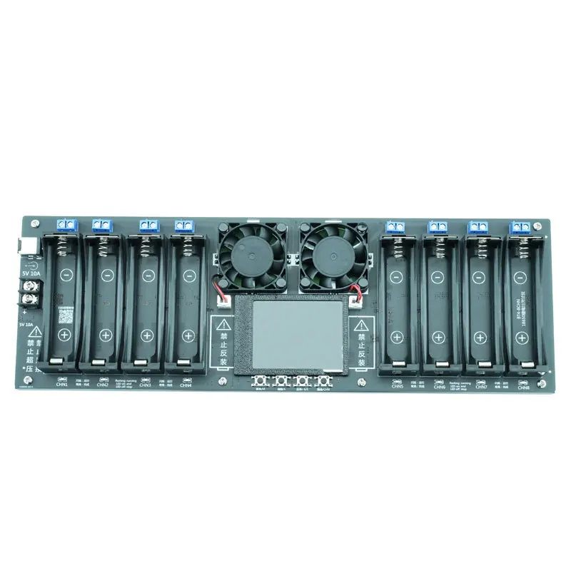 18650Lithium Battery Capacity TesterType-CPort8Channel3.7VLithium Battery Capacity and Internal Resistance Tester