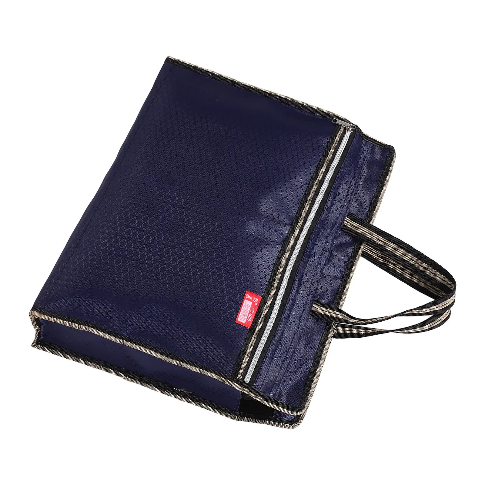 Portable Waterproof Dual Layer Organizer Document File Bag Oxford Large Capacity Tote Laptop Books Business Travel