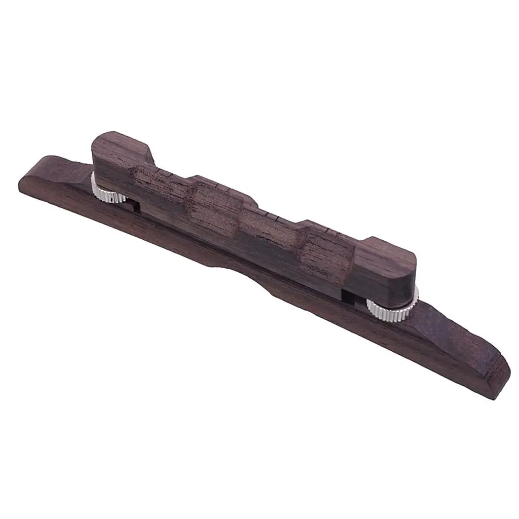 114mm Rosewood Adjustable Mandolin Bridge for Mandolin Banjo Replacement