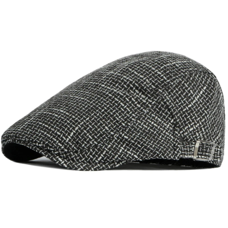 HT4011 Berets Spring Summer Cap Hat 2022 Adjustable Cotton Linen Beret Hat Men Women Beret Cap Male Female Flat Cap