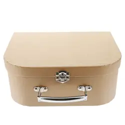 Paperboard Suitcases Paper Storage Box Decorative Gift Boxes With Lids Travel Themed Chest Small Stackable Luggage Mache Box