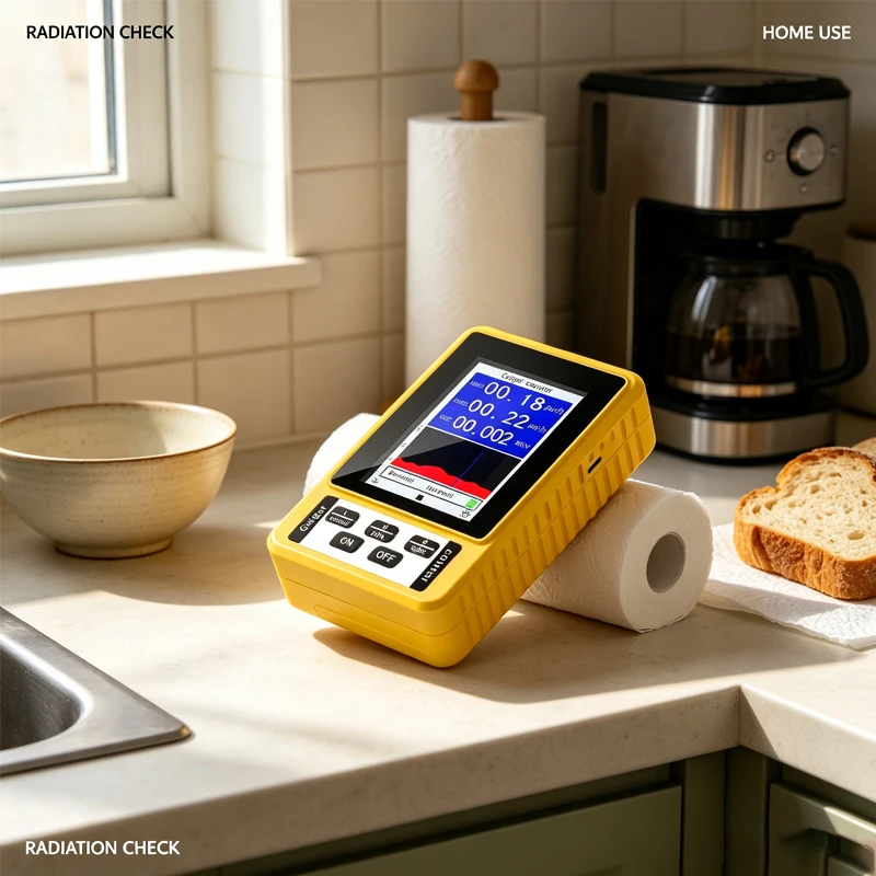 Geiger Counter XR3 BR9C Digital Radiation Detector X-Ray Beta Gamma Real Time Monitor Wide Range for Home Industrial Lab Use