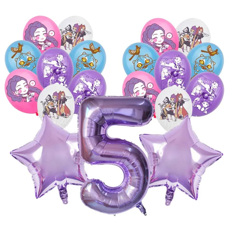 Limited Time Offer: Kpop Demon Hunters Birthday Balloon Decoration Set for Just .48!