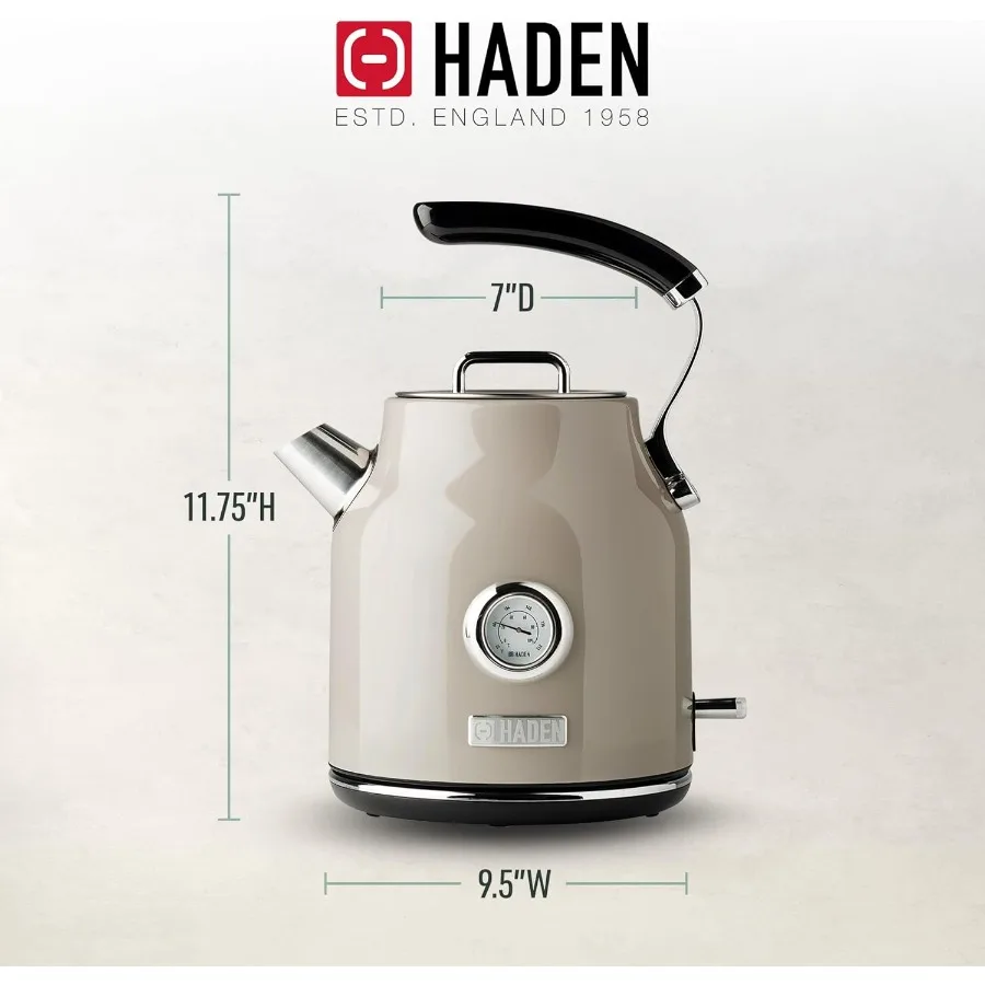 غلاية كهربائية من الفولاذ المقاوم للصدأ سعة 1.7 لتر للاستخدام المنزلي والمكتبي مع قاعدة دوارة 360 درجة وإيقاف تلقائي #3