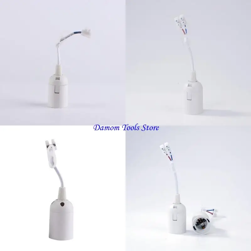57BE E27 Standard Light Lamp Holder Construction Socket Lamp Holder With Cable Lighting Accessories Easy to Installation