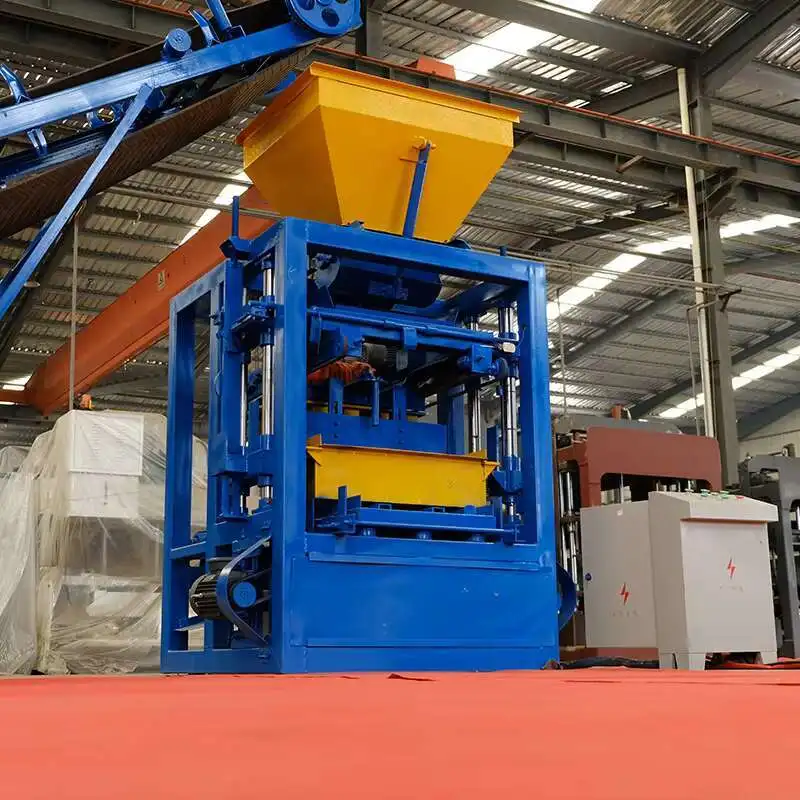 QT4-24 Concrete Block Machine Interlocking Manual Brick Making Machinery Cutting And Forming Equipment Brick Machine