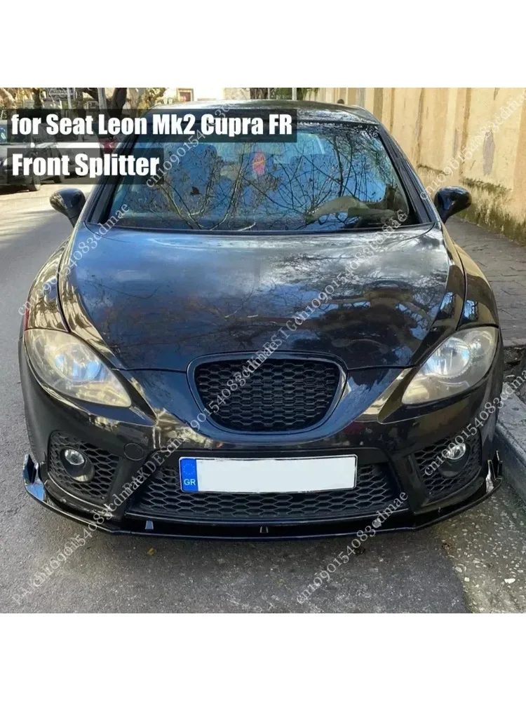 Front Splitter Bumper Lip voor Seat Leon Mk2 Cupra FR Pre-Facelift 2005-2009 Spoiler Body Kit Tuning bumper Blade Accessoires - afbeelding 2