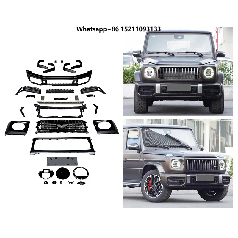 2019-2024 W464 Car Modification Upgrade Front Bumper Grille Wheel Arch Mudguard Body Kit for G63