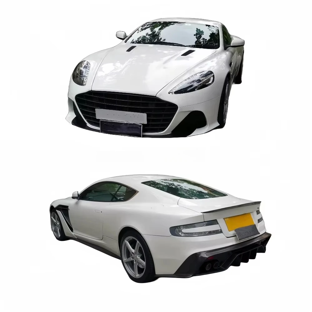 2007-2016 for Aston Martin DB9 Upgrade DBS Style Body Kit Carbon Fiber Front Bumper Side Skirts Fender Rear Spoiler