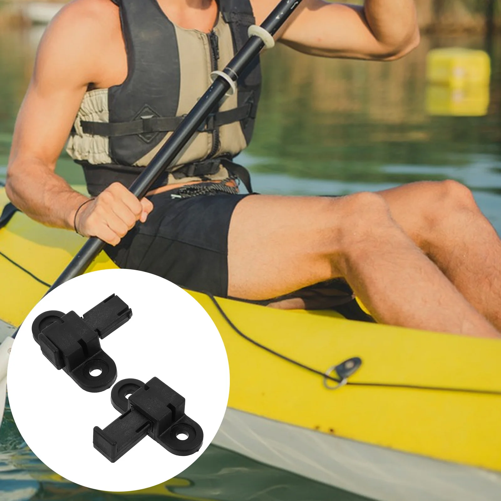 

2Pcs Kayak Slide Lock Buckle Quick Release Pedals Systems Hardware Boat Slide Lock Buckle Canoe Accessory Canoe Supply