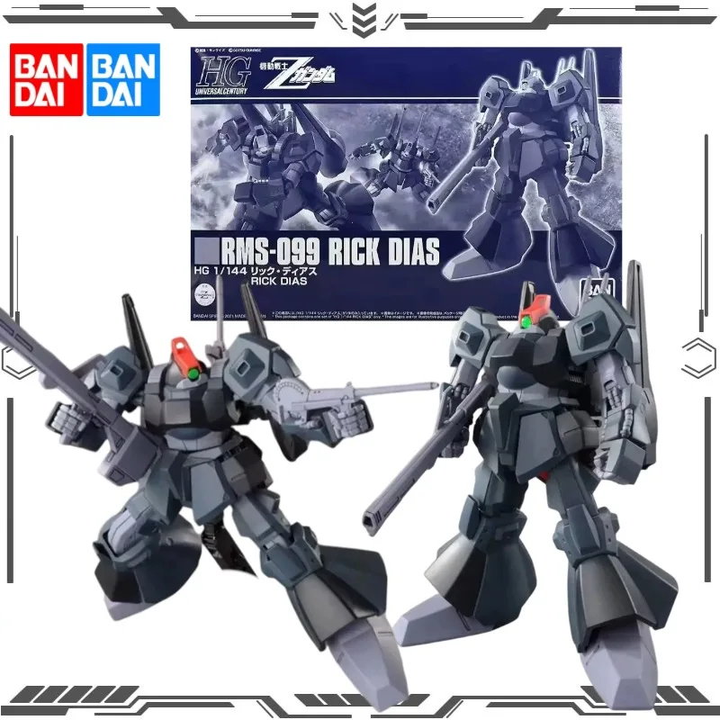 BANDAI Original HGUC 1/144 RMS-099 Rick Dias Revive Assembly Model Kit Mobile Suit Z Gundam Toy Action Figure