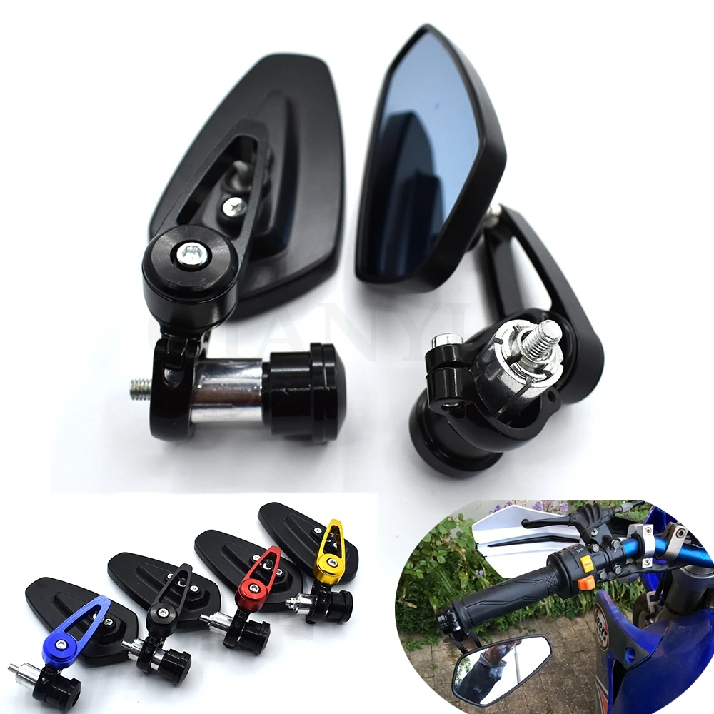 Espelho retrovisor universal para guidão de motocicleta, 7/8 ", 22mm, para yamaha yzf r6 yzf r1 fz1 fazer fz6r fz8 mt07 MT-07 fz07