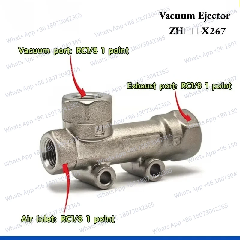 

Stainless steel vacuum generator ZH05S-X267 ZH05L-X267 ZH07S-X267 ZH07L-X267 ZH10S ZH10L-X267 ZH-X267 Pneumatic tools