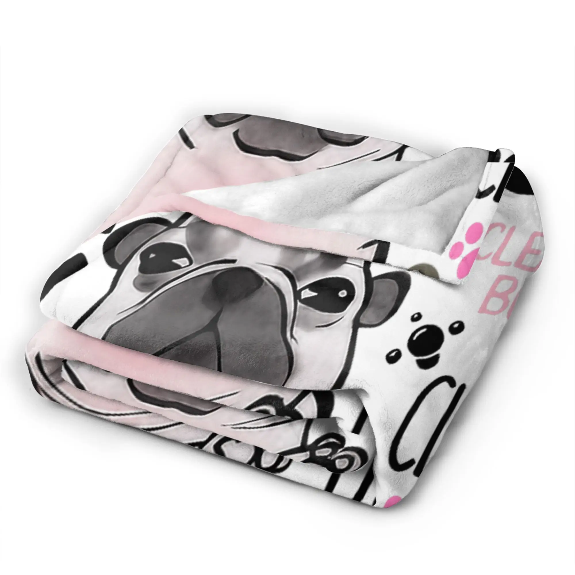 أنا Pibble غسل بلدي البطن البطانيات المرجان الصوف أفخم ميمي مضحك الكلب الدماغ الدافئة رمي بطانية لسيارة أريكة الأريكة المفرش