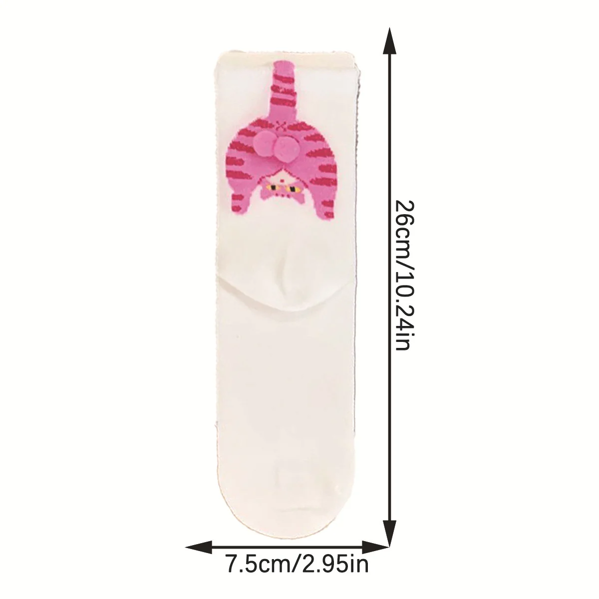 1/5pairs Couple Cat Egg Socks 3D Mid Tube Warm Cute Funny Winter Cozy omen Socks Breathable Soft Middle Tube Socks