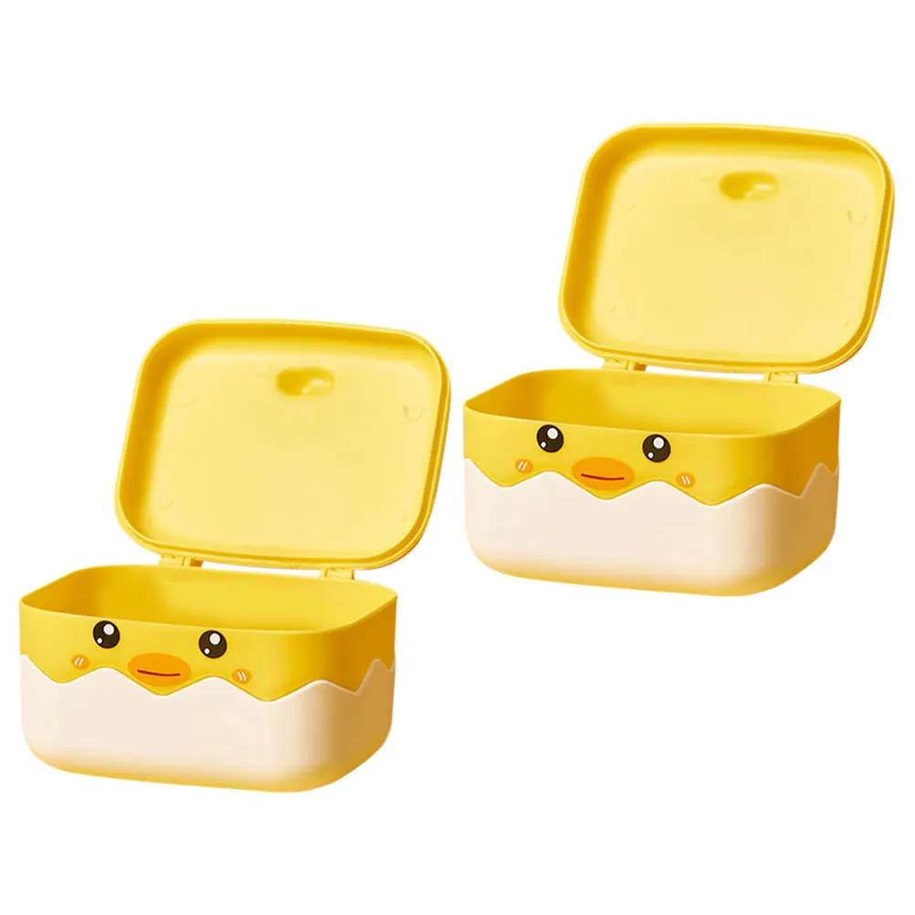 

2pcs Portable Plastic Holder Self-Draining Travel Case Shower Organizer Bathroom Sink Tray For Camping Home Dormitory Storage