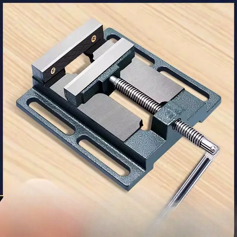 

American flat pliers small table vice household fixed bench drill and milling machine special manual