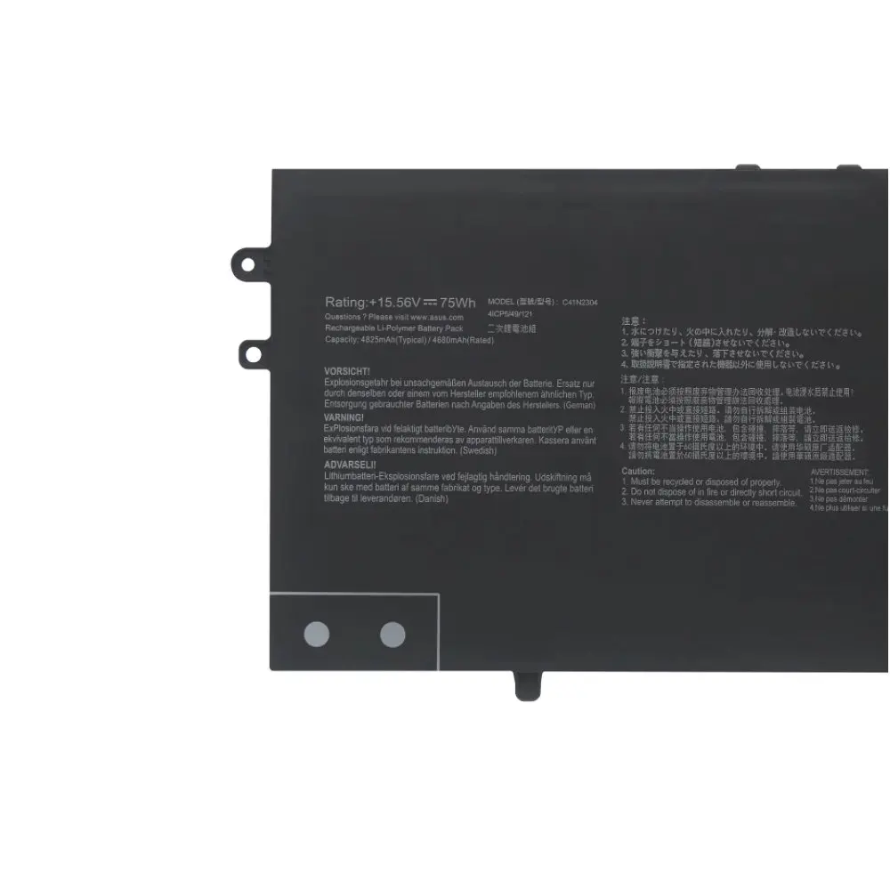 

15.56V 75Wh C41N2304 Laptop Battery For Asus Zenbook 14 oled UM3406HA / Vivobook S 15 S5507 S5606 M5606 UM3406HA