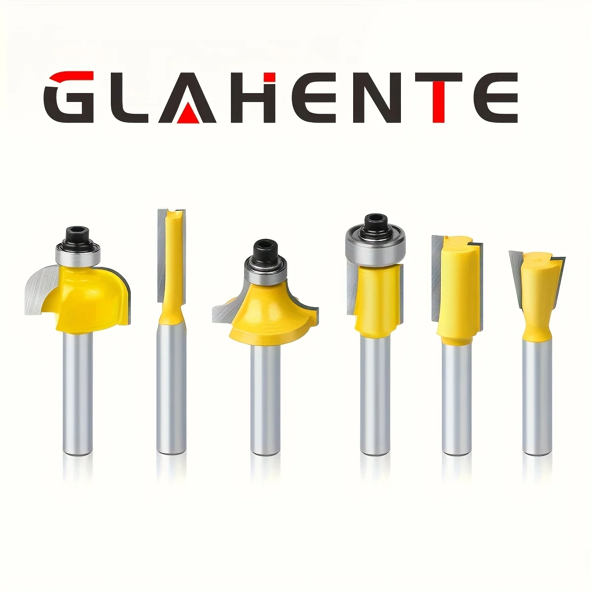 

‌6Pc 1/4-Inch Shank Router Bit Set for Woodworking - Edging & Carving with Trimmer/Engraver